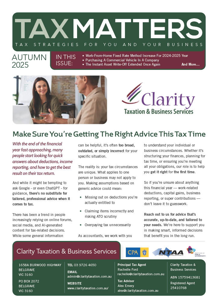 Tax Matters - May 2025